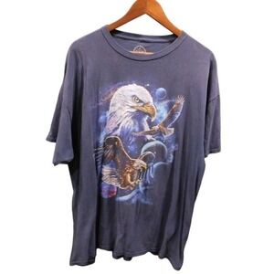 Retro 90s nature eagle T-shirt size 2x (2xl2)